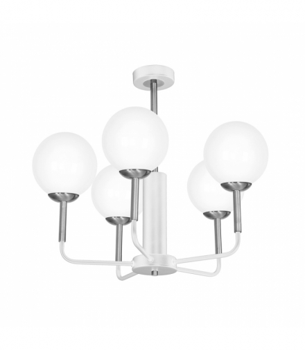 Żyrandol GENEVA WHITE 5xE14 Eko-Light MLP5674