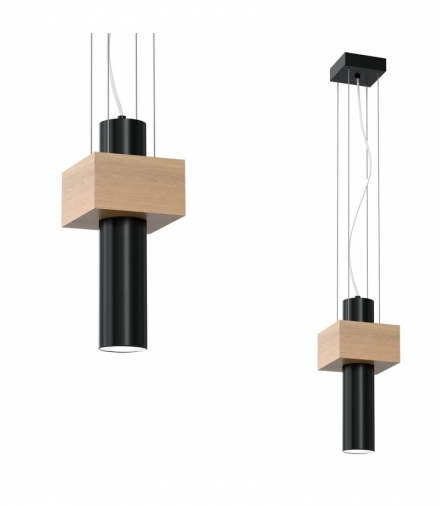 Lampa wiszaca WEST BLACK 1xGU10 Eko-Light MLP5509