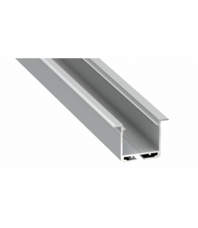 PROFIL ALUMINIOWY SREBRNY TYP K 2m + KLOSZ MLECZNY, SPRĘŻYNA MONTAŻOWA Eko-Light EKPR7559