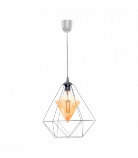 Lampa wisząca ALAMBRE GREY 1xE27 4W żarówka w zestawie Eko-Light MLP4132