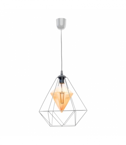 Lampa wisząca ALAMBRE GREY 1xE27 4W żarówka w zestawie Eko-Light MLP4132