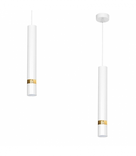 Lampa wisząca JOKER WHITE/GOLD 1xGU10 Eko-Light MLP6081