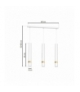Lampa wisząca JOKER WHITE/GOLD 3xGU10 Eko-Light MLP6082