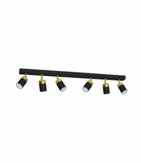 Lampa sufitowa JOKER BLACK/GOLD 6xGU10 Eko-Light MLP6126