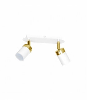 Lampa sufitowa JOKER WHITE/GOLD 2xGU10 Eko-Light MLP6129