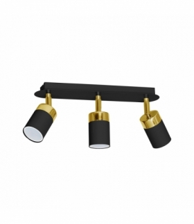 Lampa sufitowa JOKER BLACK/GOLD 3xGU10 Eko-Light MLP6125