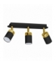 Lampa sufitowa JOKER BLACK/GOLD 3xGU10 Eko-Light MLP6125