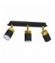 Lampa sufitowa JOKER BLACK/GOLD 3xGU10 Eko-Light MLP6125