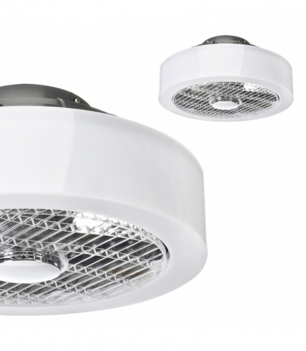 Plafoniera LED MISTRAL 45W z wentylatorem klosz mleczny Eko-Light ML6091