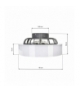 Plafoniera LED MISTRAL 45W z wentylatorem klosz mleczny Eko-Light ML6091