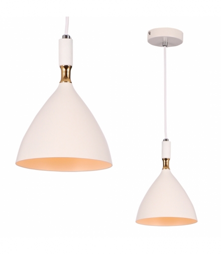Lampa wisząca OTTO WHITE/GOLD 1xE27 Eko-Light ML6159