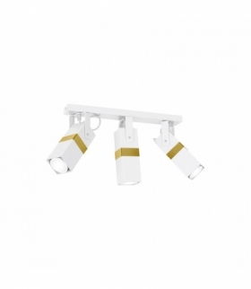 Lampa sufitowa VIDAR WHITE/GOLD 3xGU10 Eko-Light MLP6274