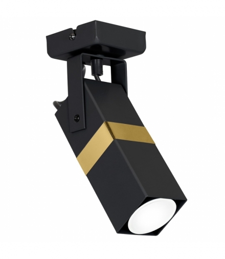 Kinkiet VIDAR BLACK/GOLD1xGU10 Eko-Light MLP6277