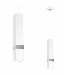 Lampa wisząca VIDAR WHITE/CHROME 1xGU10 Eko-Light MLP6283