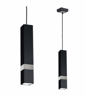 Lampa wisząca VIDAR BLACK/CHROME 1xGU10 Eko-Light MLP6287