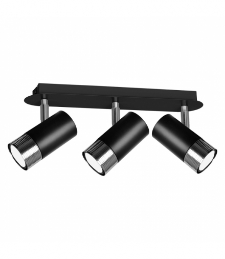 Lampa sufitowa DANI BLACK/CHROME 3xGU10 Eko-Light MLP6230