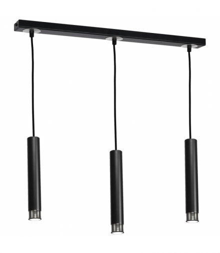 Lampa wisząca DANI BLACK/CHROME 3xGU10 Eko-Light MLP6232
