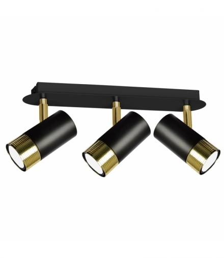 Lampa sufitowa DANI BLACK/GOLD 3xGU10 Eko-Light MLP6238