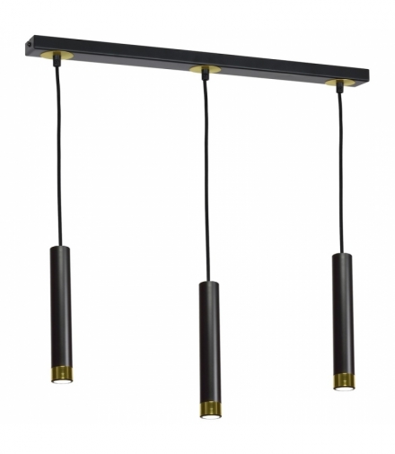 Lampa wisząca DANI BLACK/GOLD 3xGU10 Eko-Light MLP6240