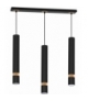 Lampa wisząca JOKER BLACK/WOOD 3xGU10 Eko-Light MLP6306