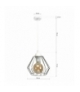 Lampa wisząca NORMAN WHITE 1xE27 Eko-Light MLP6260