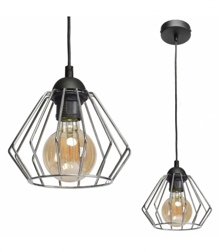 Lampa wisząca NORMAN BLACK 1xE27 Eko-Light MLP6263