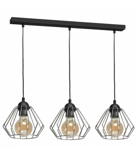 Lampa wisząca NORMAN BLACK 3xE27 Eko-Light MLP6264