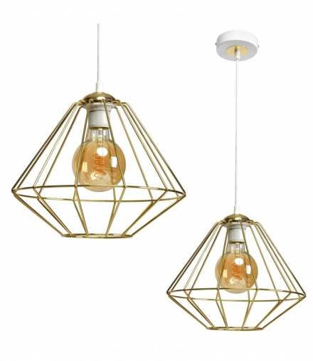 Lampa wisząca LUPO WHITE/GOLD 1xE27 Eko-Light MLP6266