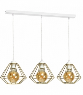 Lampa wisząca LUPO WHITE/GOLD 3xE27 Eko-Light MLP6267