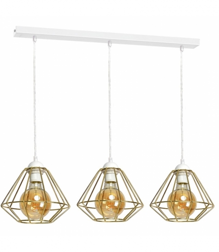 Lampa wisząca LUPO WHITE/GOLD 3xE27 Eko-Light MLP6267