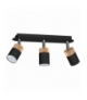 Lampa sufitowa JOKER BLACK/WOOD 3xGU10 Eko-Light MLP6304