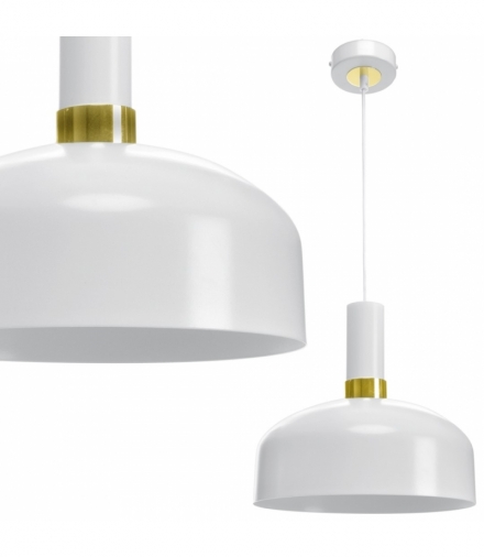Lampa wisząca MALMO WHITE/GOLD 1xE27 Eko-Light MLP6197
