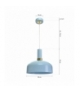 Lampa wisząca MALMO BLUE 1xE27 Eko-Light MLP6201