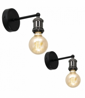 Kinkiet EDISON CZARNY 1xE27 Eko-Light MLP6513