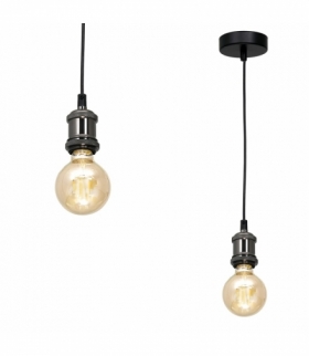 Lampa wisząca EDISON CZARNY 1xE27 Eko-Light MLP6515