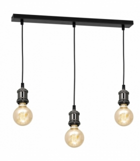 Lampa wisząca EDISON CZARNY 3xE27 Eko-Light MLP6517