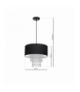 Lampa wisząca ALMERIA BLACK/CHROME 1xE27 Eko-Light MLP6431