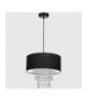 Lampa wisząca ALMERIA BLACK/CHROME 1xE27 Eko-Light MLP6431