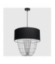 Lampa wisząca ALMERIA BLACK/CHROME 1xE27 Eko-Light MLP6432