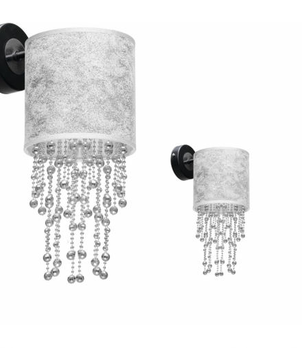 Kinkiet ALMERIA SILVER/BLACK 1xE27 Eko-Light MLP6433