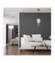 Lampa wisząca ALMERIA SILVER/BLACK 1xE27 Eko-Light MLP6434