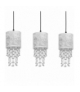 Lampa wisząca ALMERIA SILVER/BLACK 3xE27 Eko-Light MLP6435