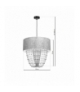 Lampa wisząca ALMERIA SILVER/BLACK 1xE27 Eko-Light MLP6437