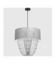 Lampa wisząca ALMERIA SILVER/BLACK 1xE27 Eko-Light MLP6437