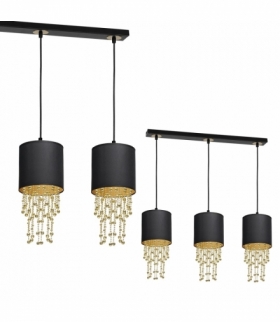 Lampa wisząca ALMERIA BLACK/GOLD 3xE27 Eko-Light MLP64400