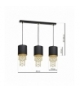 Lampa wisząca ALMERIA BLACK/GOLD 3xE27 Eko-Light MLP64400