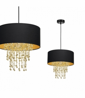 Lampa wisząca ALMERIA BLACK/GOLD 1xE27 Eko-Light MLP6441