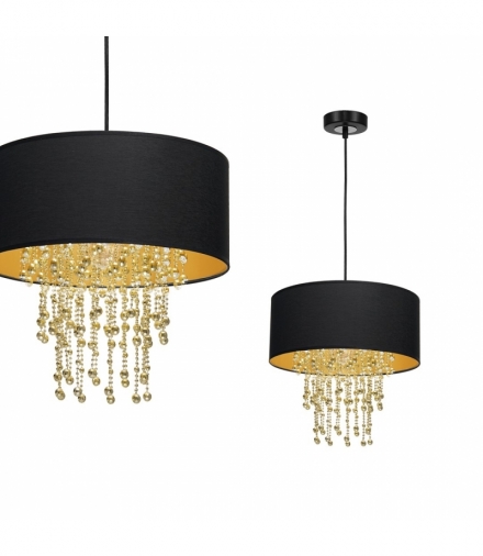 Lampa wisząca ALMERIA BLACK/GOLD 1xE27 Eko-Light MLP6441
