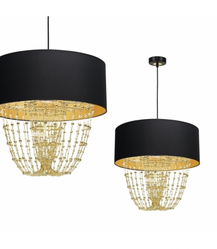 Lampa wisząca ALMERIA BLACK/GOLD 1xE27 Eko-Light MLP6442