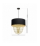 Lampa wisząca ALMERIA BLACK/GOLD 1xE27 Eko-Light MLP6442